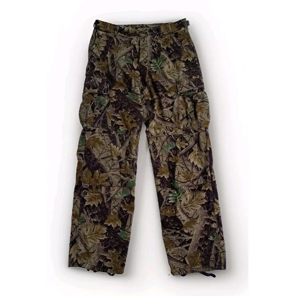 Master Sportsman Leaf Tree Camo Men's Medium Cargo Hunting Pants Tree Deer Brown - Picture 1 of 11